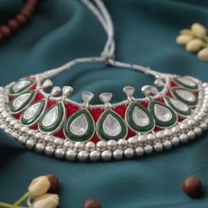 Cloth Weaved Traditional Polki Hasli/ Thussi