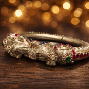 Elephant Head Motif's Kundan and Nakashi Kada