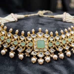 Elegant Polki Choker Necklace