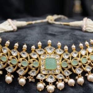 Elegant Polki Choker Necklace