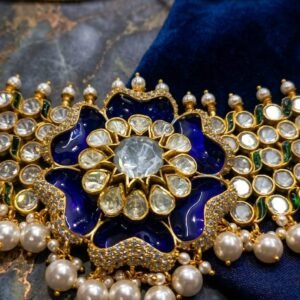 Floral Choker With Enamel