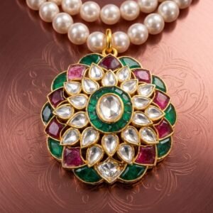 Indian floral or "Mandala" inspired Pendant