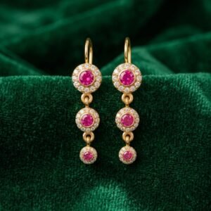 Linear drop Earrings.